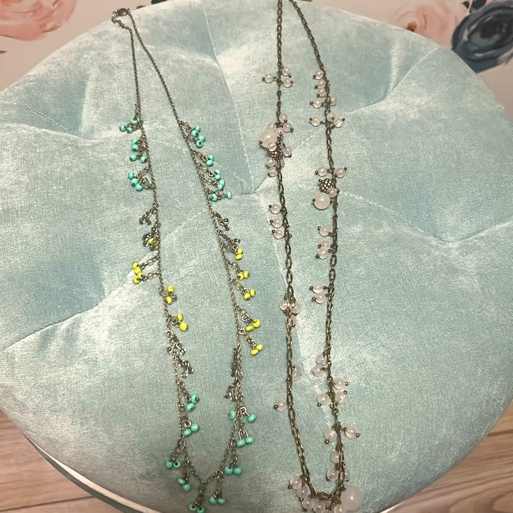 J. Crew long beaded necklace bundle